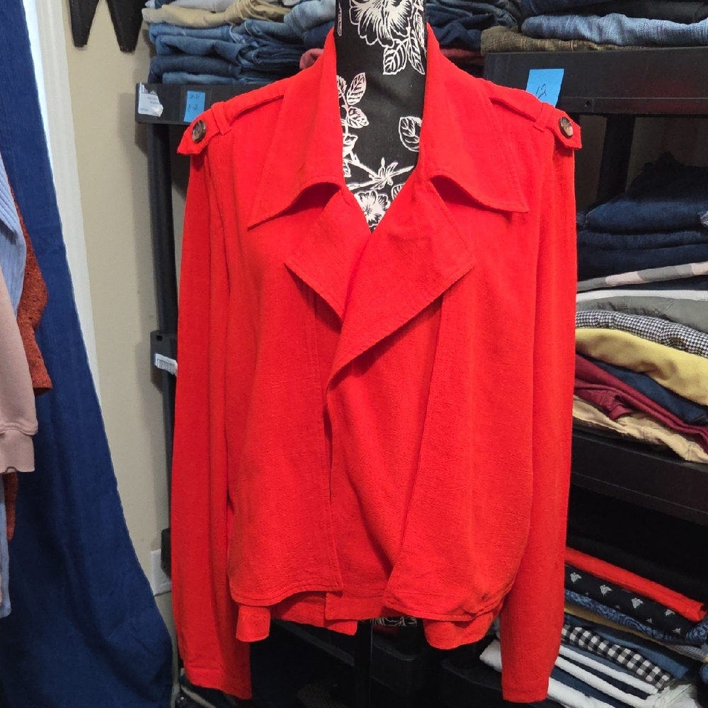 Cato Vibrant Red Trench Coat